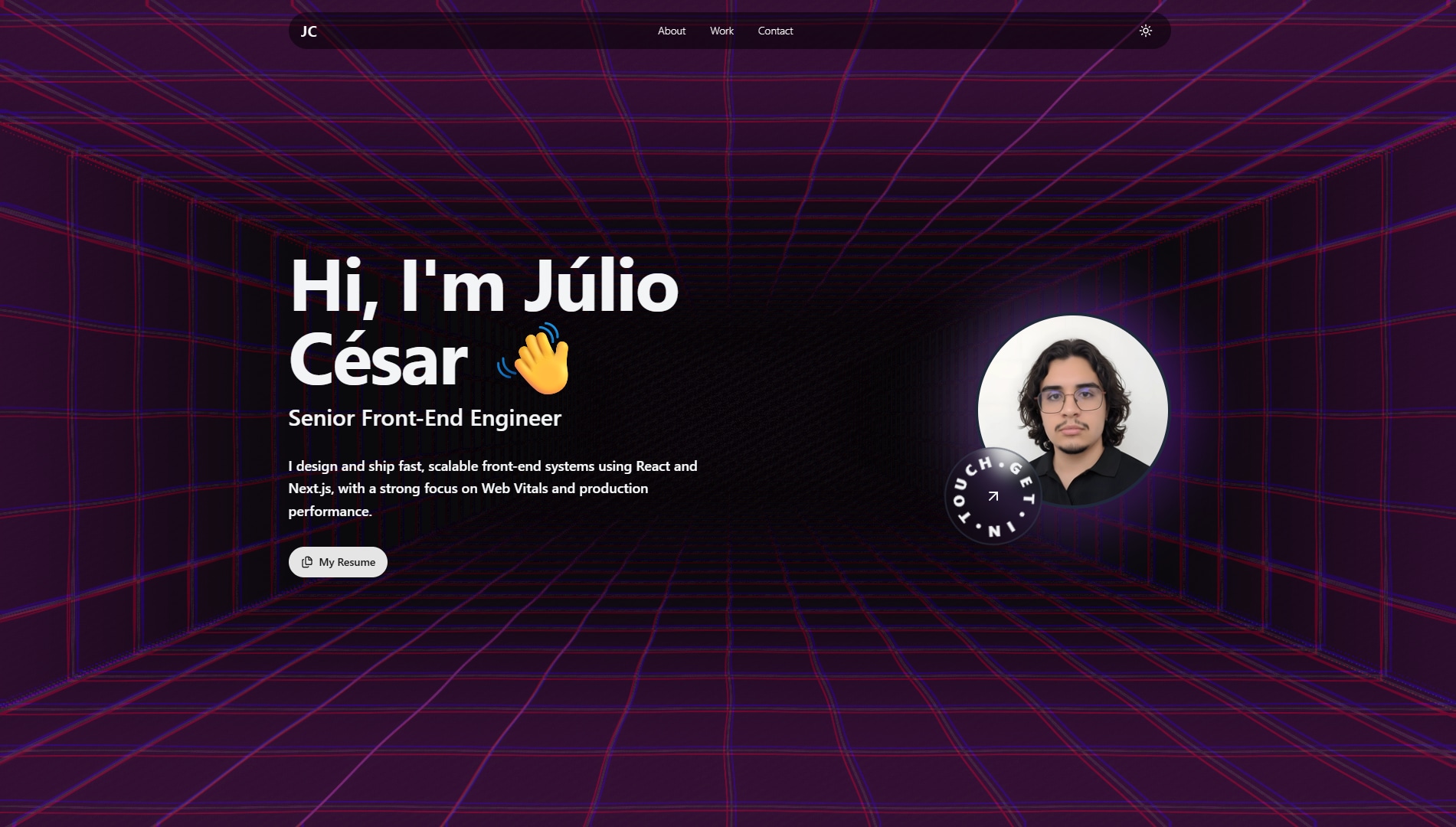 Personal Portfolio banner